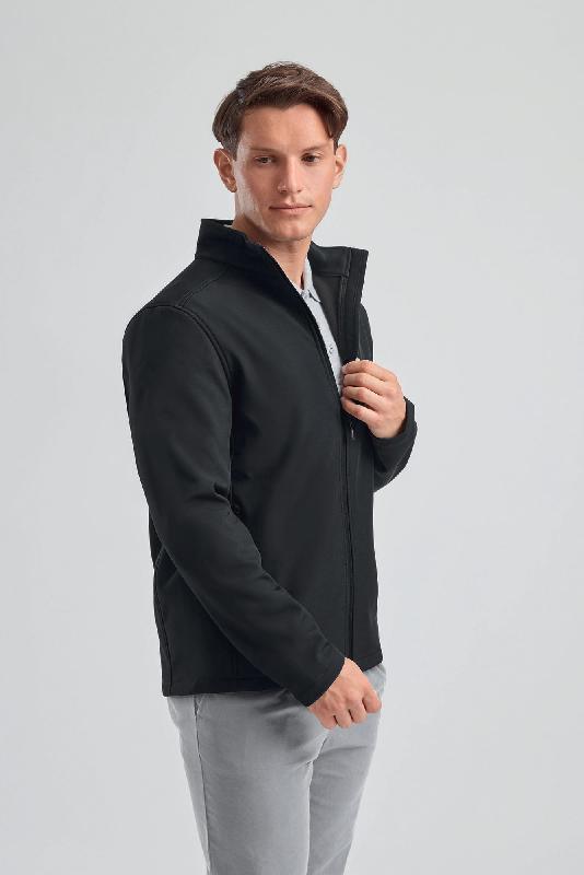 Veste softshell Essential Russell - Réf : RU420M - Traitement déperlant sans PFC - Tailles XS à 3XL_3