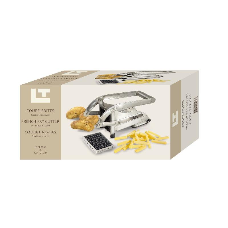 Coupe-frites ménager inox sur ventouse 2 couteaux Louis Tellier_3