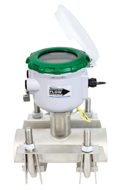 Débitmètre autonome électromagnétique à insertion AG-90 - fonctionnement sur pile - installation simple par bridage_3