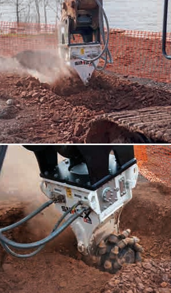 Fraise hydraulique à double tambour Simex TF 650 - Puissante et idéale pour travaux intensifs en conditions extrêmes_3