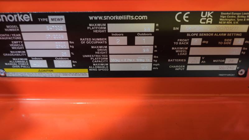 Nacelle ciseaux SNORKEL s4732e occasion_3