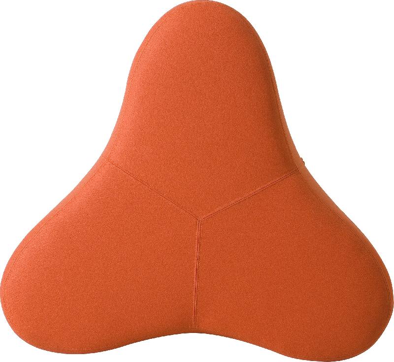 Pouf Chat - SOFTLINE - Feld Rouge 629, Petit_3