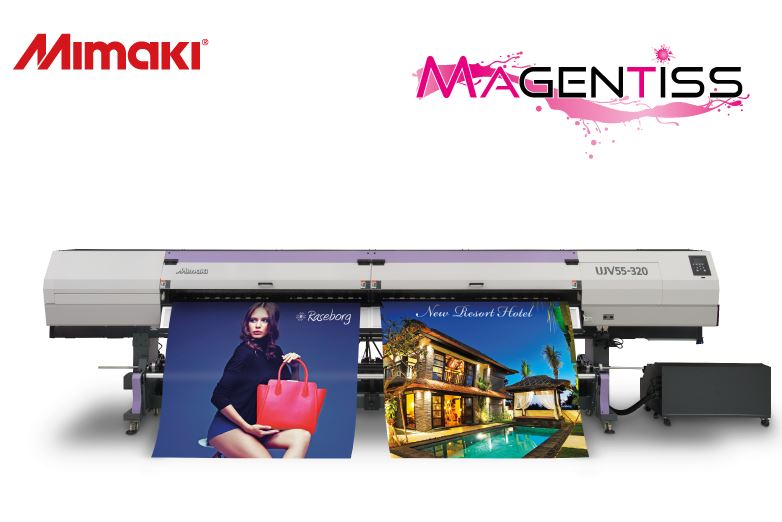 Imprimante UV LED grand format Mimaki UJV55-320 - Haute performance - Impression jusqu'à 3,2m - Gamme UV_3