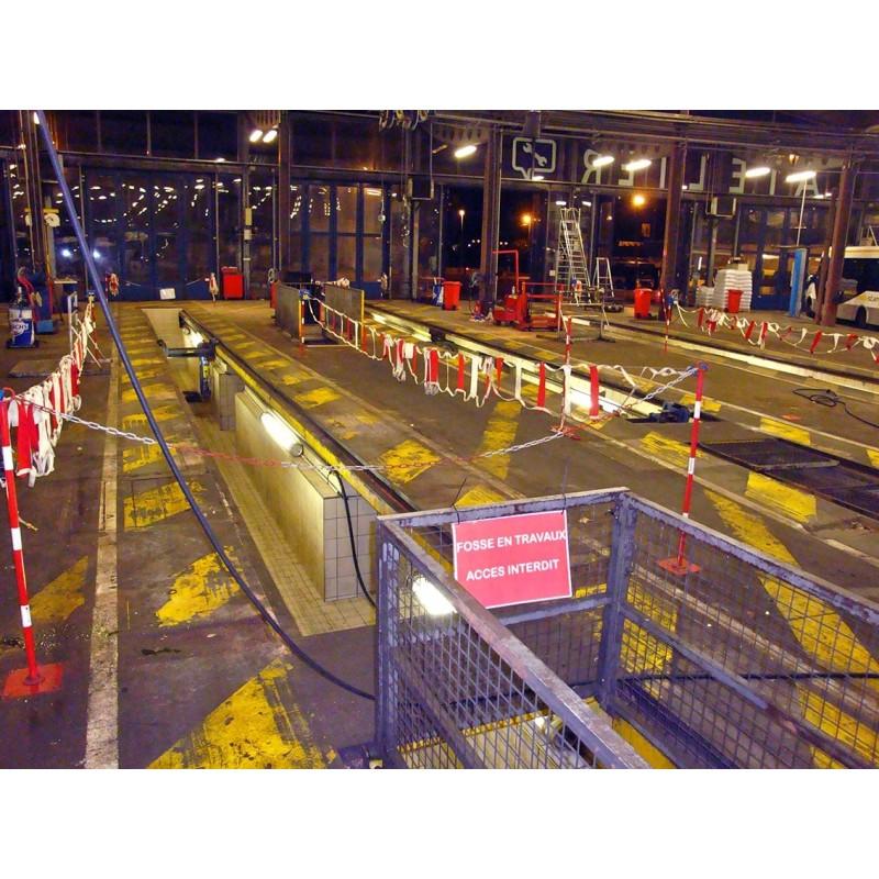 Enrouleur avec bandeau de signalisation 15m - Orange_3