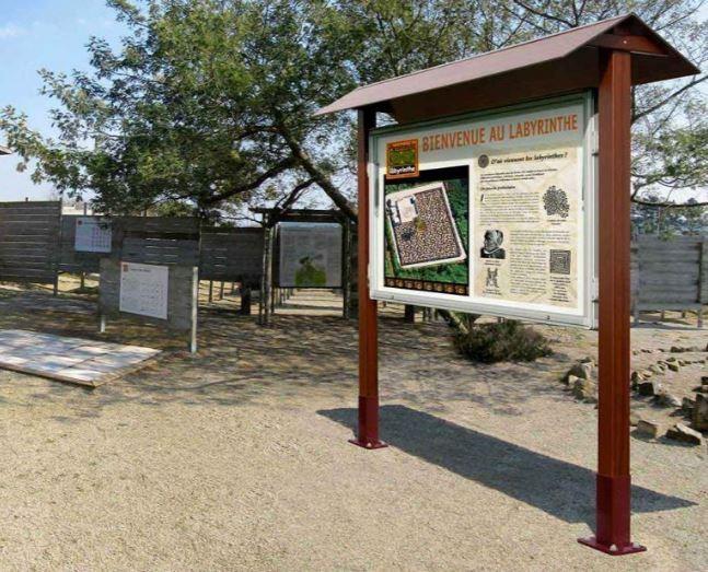 Vitrine aluminium bois - Taille d'affichage 8 à 27 A4 - Plexi chocs 4mm - Serrure de sécurité - Finition anodisée argent - Fabrication Française_3