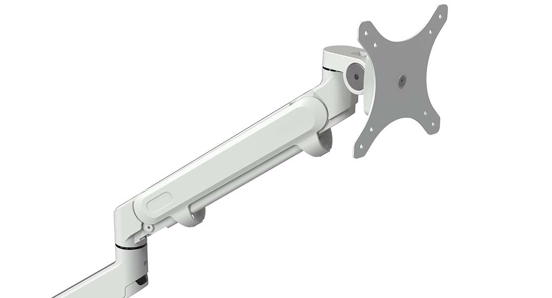 Bras articulé pour écran - Hauteur ajustable 24 cm - Rotation 360° - Acier inoxydable - Support VESA 75/100_3