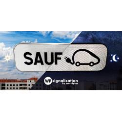 Panonceau de stationnement M6i - Sauf véhicules électriques - Haute durabilité - Made in France_3