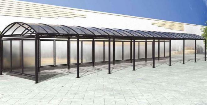 Abri vélos Voûte Surdimensionné - Largeur 5000mm, Hauteur 3010mm, Profondeur 4160mm - Structure en acier galvanisé_3