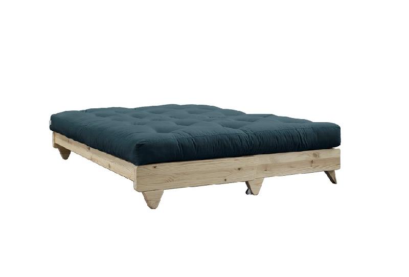 Banquette convertible Fresh - pin massif - bleu pétrole - couchage 140x200 cm - marque Karup_3