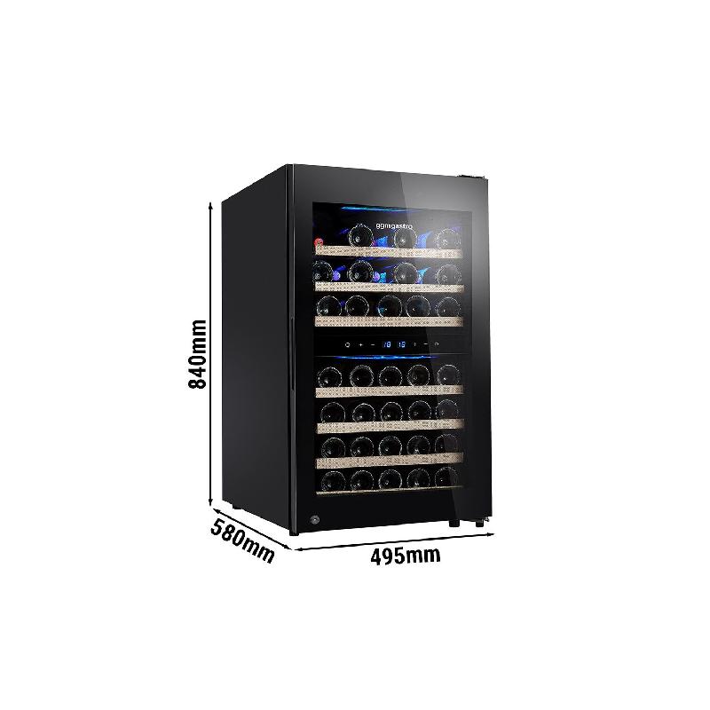 Cave à vin professionnelle multizones - 45 bouteilles | GGM - WKM120S-2N_3