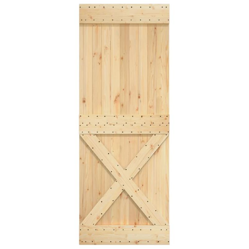 Vidaxl porte narvik 85x210 cm bois massif de pin 154444_3