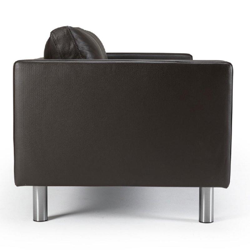 Canapé 3 places design scandinave Otto - cuir mocca de qualité Toledo - pieds en chêne - dimensions L208xH77xP84 cm_3