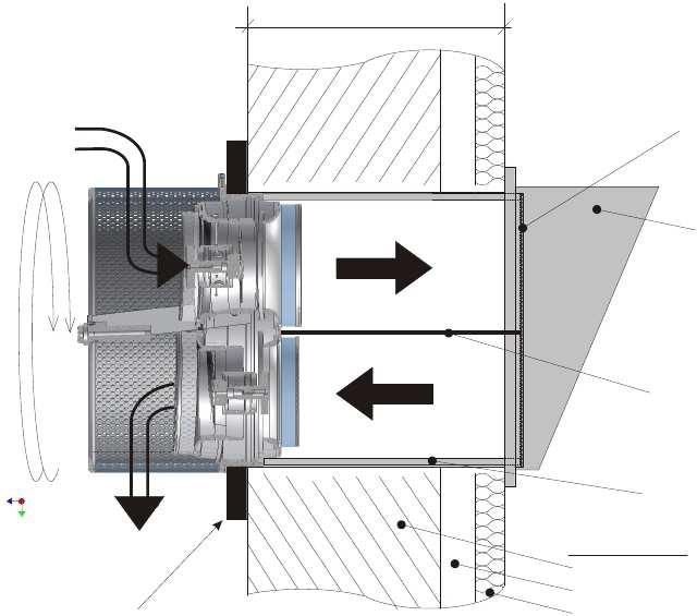 Eco Ventilateur Double Flux Décentralisé - ÖKOLÜFTER 9038 - Silencieux, Récupération de Chaleur et d'Humidité à 90%_3