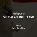 Film spécial amiante en Polyane BLANC 6m x 20m - Réf 4_3