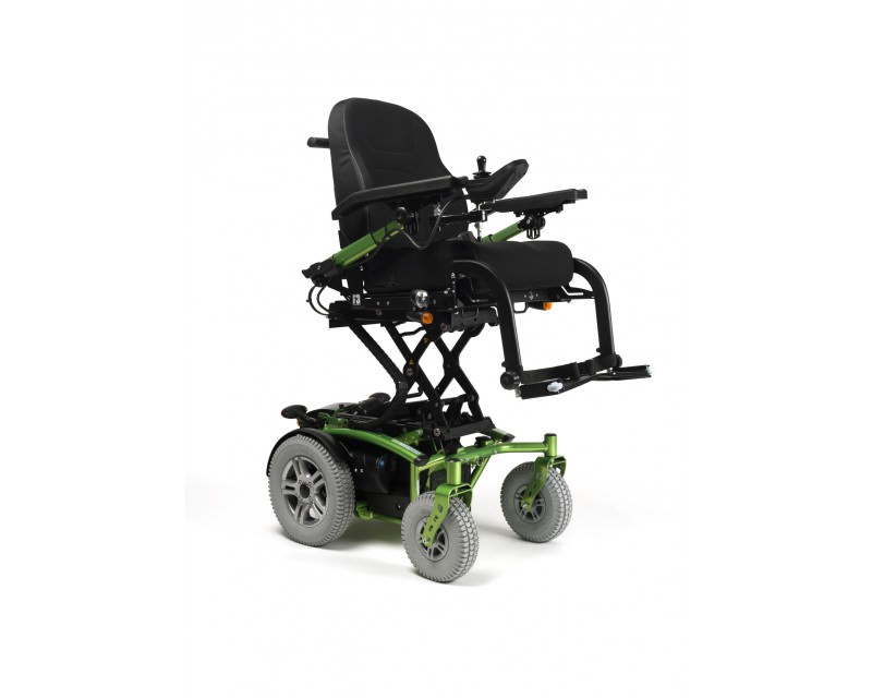Fauteuil roulant électrique pour dénivelés jusqu'à 10 cm