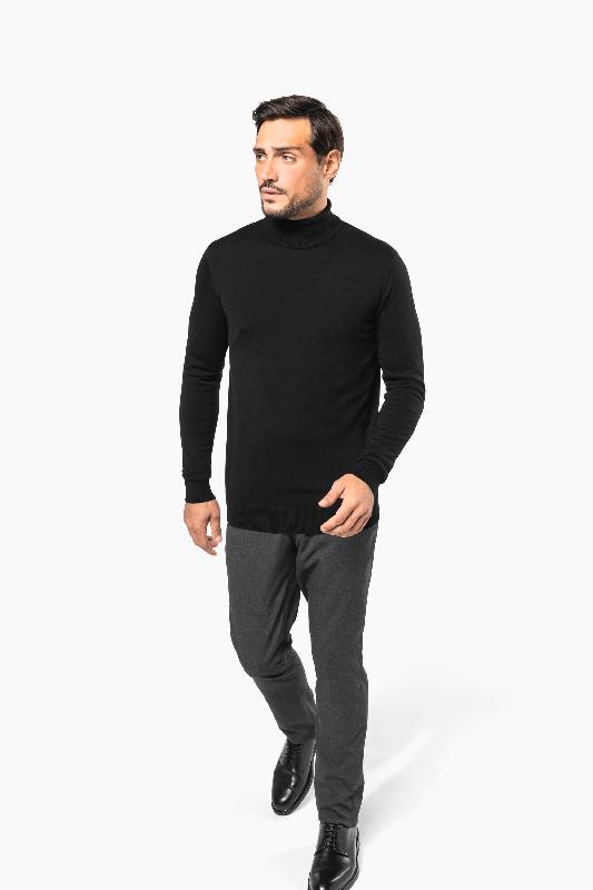 Pull Mérinos col roulé homme - Kariban Premium - 100% laine extra-fine peignée - Réf: PK912_3