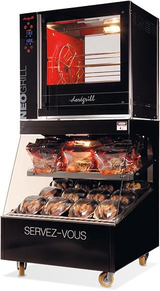 Rôtissoire électrique a balancelles NEOGRILL façade tactile N2 Doregrill_3