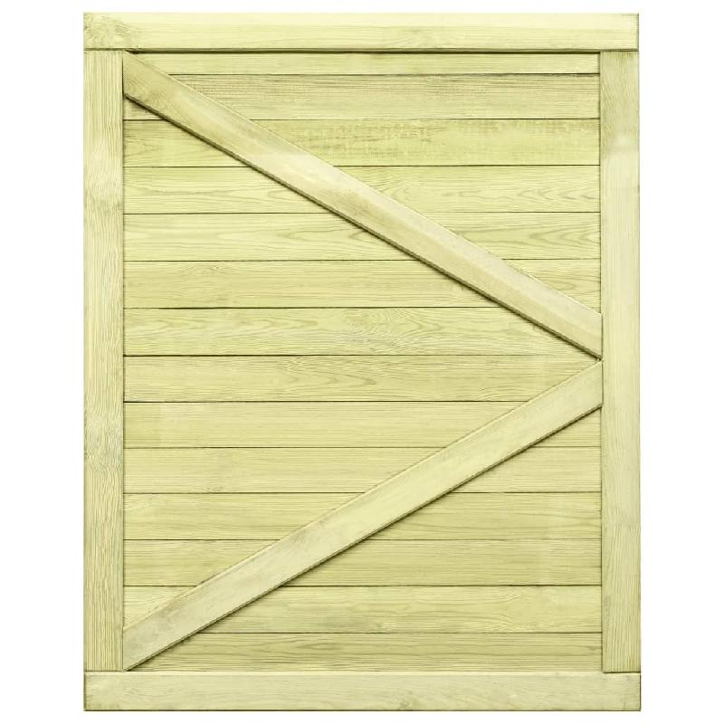 Vidaxl portail de jardin bois de pin imprégné 125x100 cm 45334_3