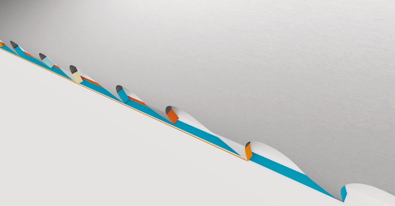 Lame de scie à ruban bimétal PQ Dent HSS 1.4/2 TPI 1.6 mm x 54 mm - Découpe métaux, alliages spéciaux et difficiles - 3858-54-1.6-PQ-1.4/2_3