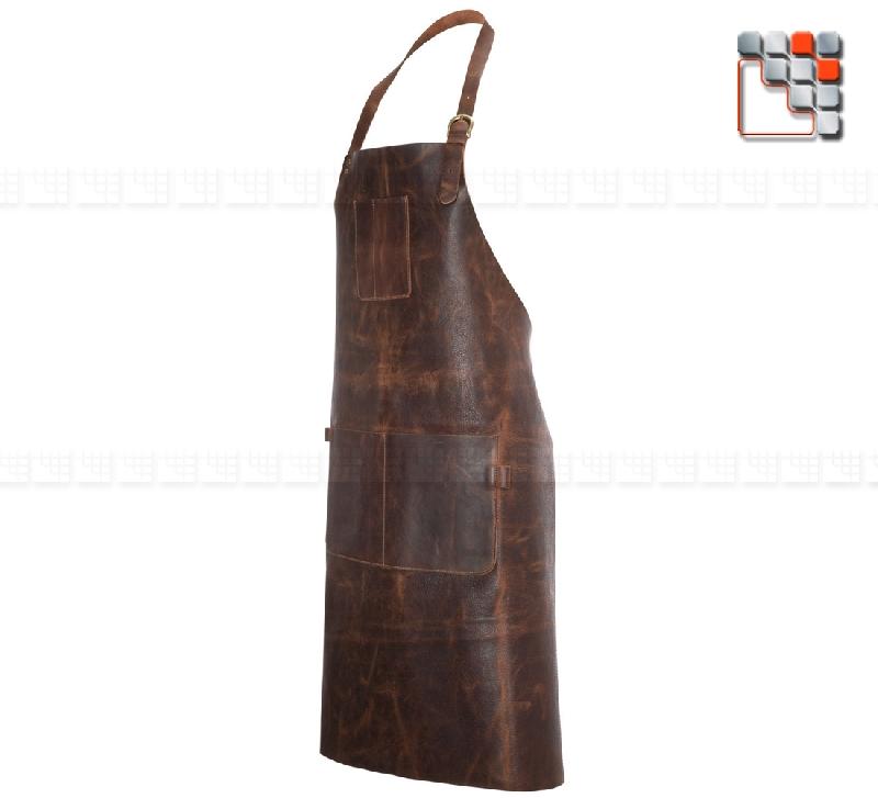 Tablier cuir Patagon - 100% cuir premium - Sangles amovibles et réglables - Double poche XL_3