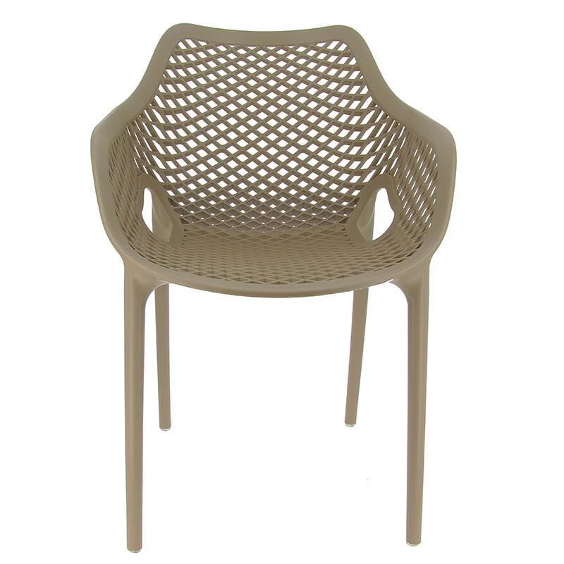 Fauteuil de restaurant exterieur Air - TAUPE_3