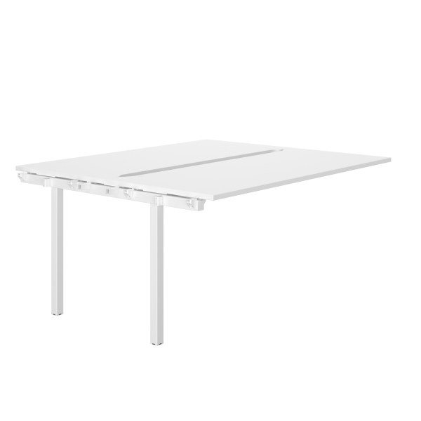 Bureau Bench collaboratif - Connexion, idéal pour aménagement d'espace partagé et optimisé_3