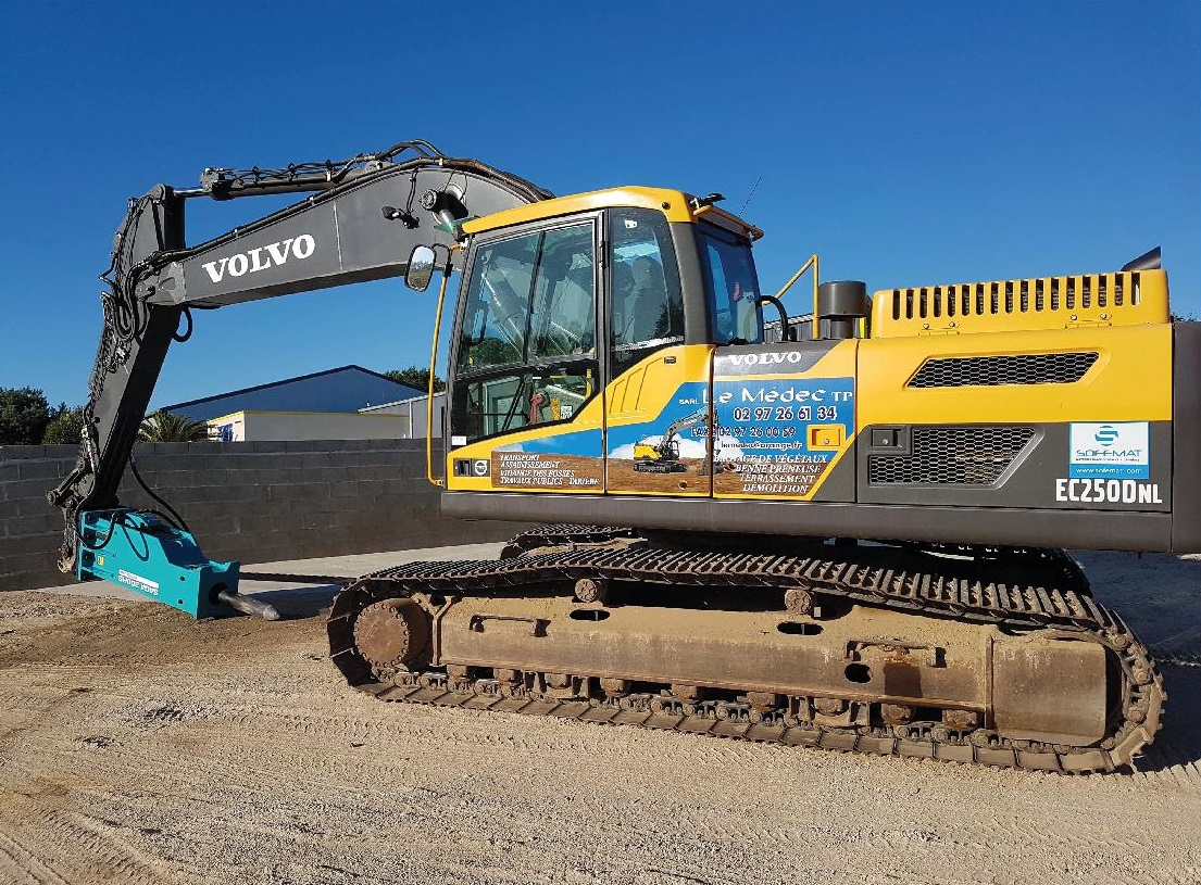 Marteau brise-roches 2,3 tonnes pour pelles lourdes