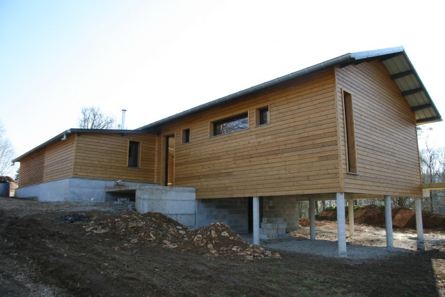 Maison à ossature en bois plain-pied clara / toit double pente_3