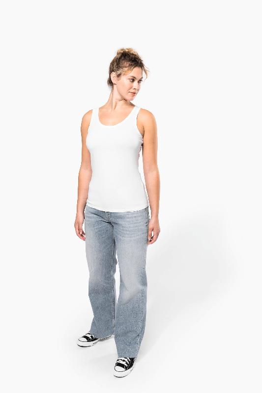 Débardeur femme Kariban - Réf: K361 - 95% coton, 5% élasthanne - Encolure ronde et coupe moderne_3