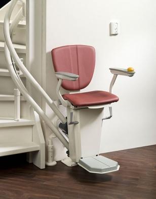 Fauteuil monte escalier courbe - ergonomique et confortable avec double rail  - Otolift Two_3