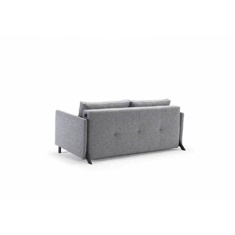 Canapé convertible design Cubed 02 Arms 160 Twist Granite - Innovation Living - Lit 200x160 cm_3