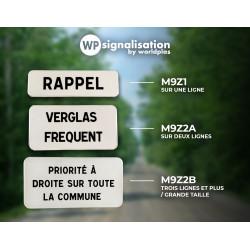 Panonceau M9Z2A - Indications diverses par inscriptions en deux lignes_3