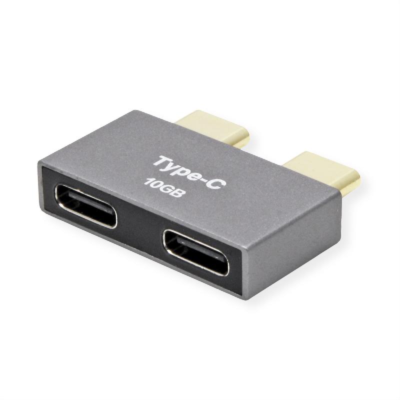 ROLINE Adaptateur USB 3.2 Gen 2, 2x USB Type C - 2x USB Type C,  M/F, argent_3