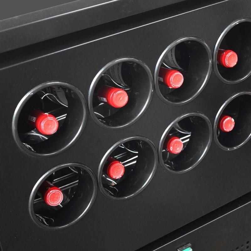 Arrière-bar Série U 4 tiroirs et rafraîchisseur à vin pour 8 bouteilles GL457 Polar_3