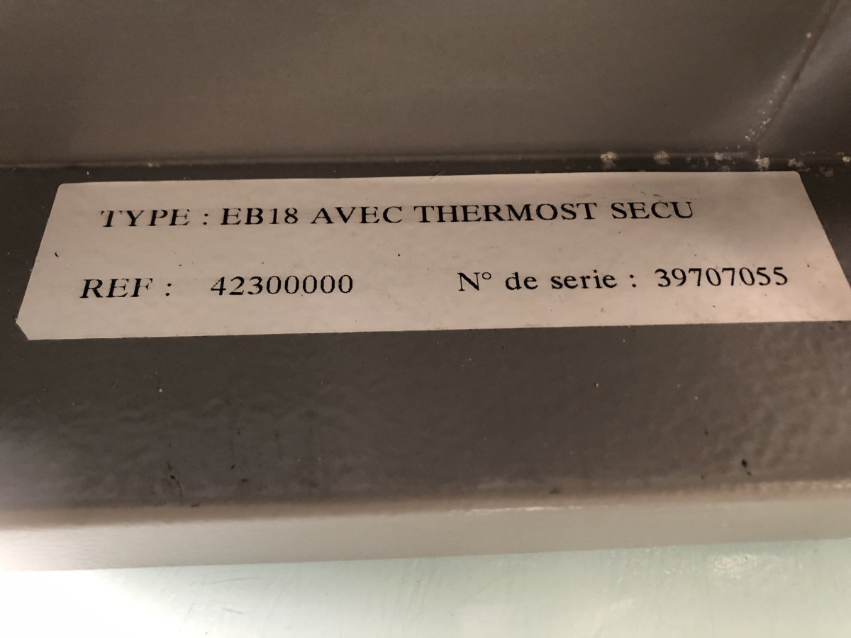 Incubateur de laboratoire - Occasion - Jouan EB18_3