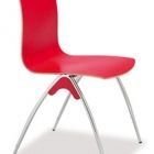 Bullet V840 - Chaises empilables en bois et métal - Système d'empilabilité en nylon - Gamme Dynamica_3