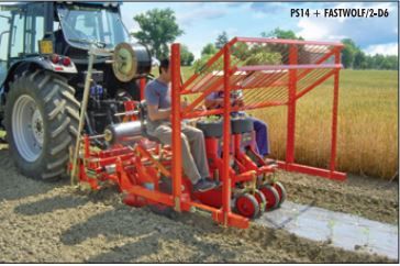 Planteuse Wolf compatible avec dérouleuse pour film plastique