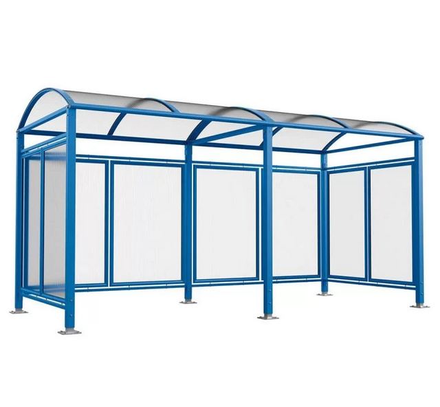 Abri vélos voûte M avec bardages polycarbonate - 6 places - structure aluminium - 4 pommeaux au choix - LED en option_3