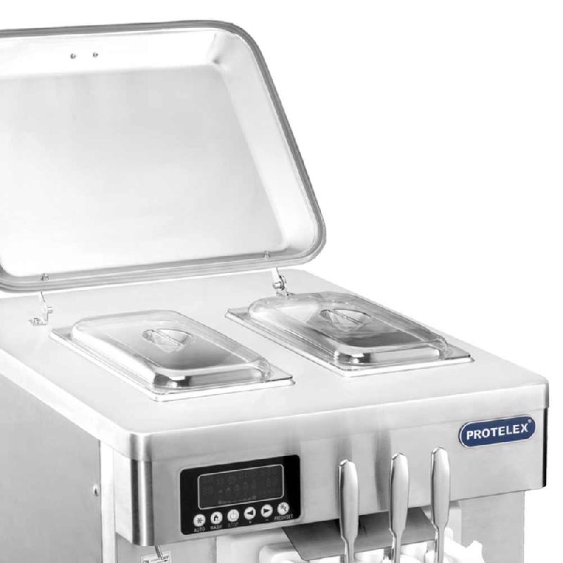 Machine à Glace Italienne 2 parfums + mix 25 L/h - refroidissement à air - 2,4 kW_3