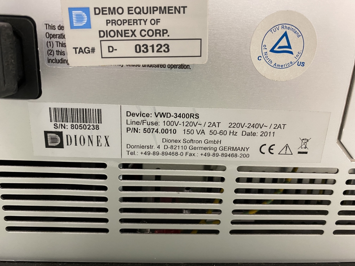 Systéme thermo ultimate 3000 d'occasion pour chromatographie liquide - p2205-1518_3