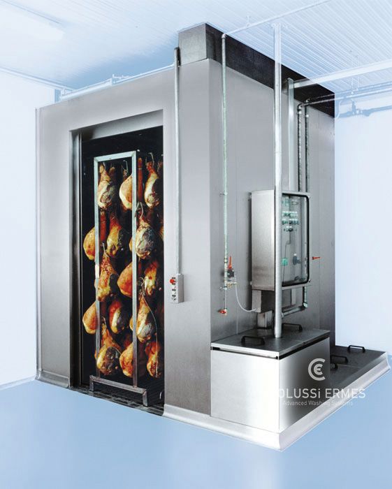 Lavage jambons - laveuses industrielles alimentaires automatiques Colussi Ermes - hautement polyvalentes et sur mesure_3