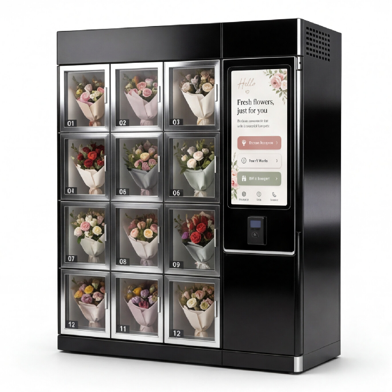 Boutique florale réfrigérée en libre-service - Smart Floral Vending Boutique - vente 24h/24 de bouquets et fleurs coupées_3