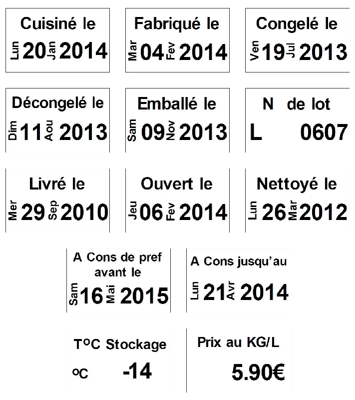 43 200 Étiquettes à adhésif Amovible - SATO JUDO FOOD_3