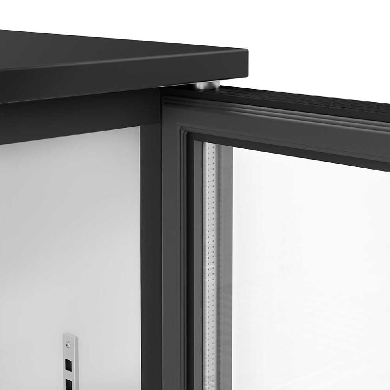 Arrière-bar réfrigéré 3 portes battantes vitrées - 320 litres | BKTG3SN_3