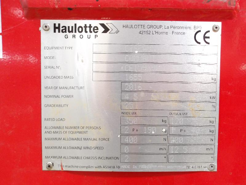 Nacelle ciseaux HAULOTTE compact 8 occasion_3