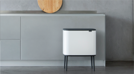 Poubelle Brabantia Bo Touch Bin - 34 litres - Metallic Gold - Idéale pour trier les déchets_3