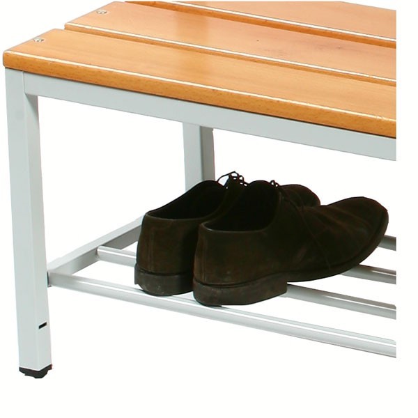 Banc vestiaire simple face avec 6 patères - H 190 x L 160 x P 40 cm - Réf 234_3