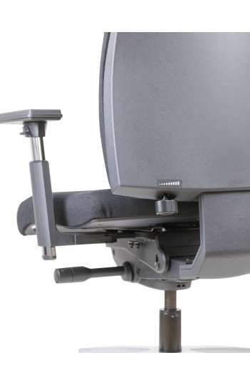 Fauteuil ergonomique 24h/24 - SAX 24 - Mécanisme synchro, accoudoirs 4D, support lombaire réglable_3