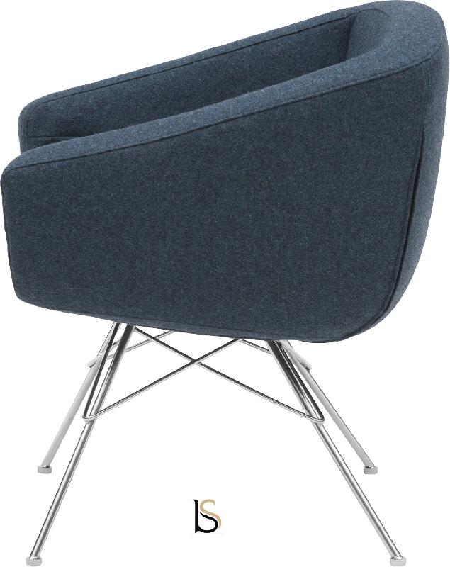 Fauteuil AIKO - Softline - Feld Bleu Fonce 582_3