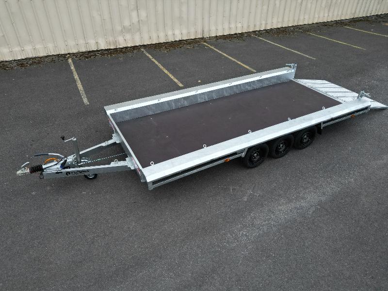 GTM 4m80 x 1m80 Gooseneck porte engin 3 x essieux 1350 kg_3